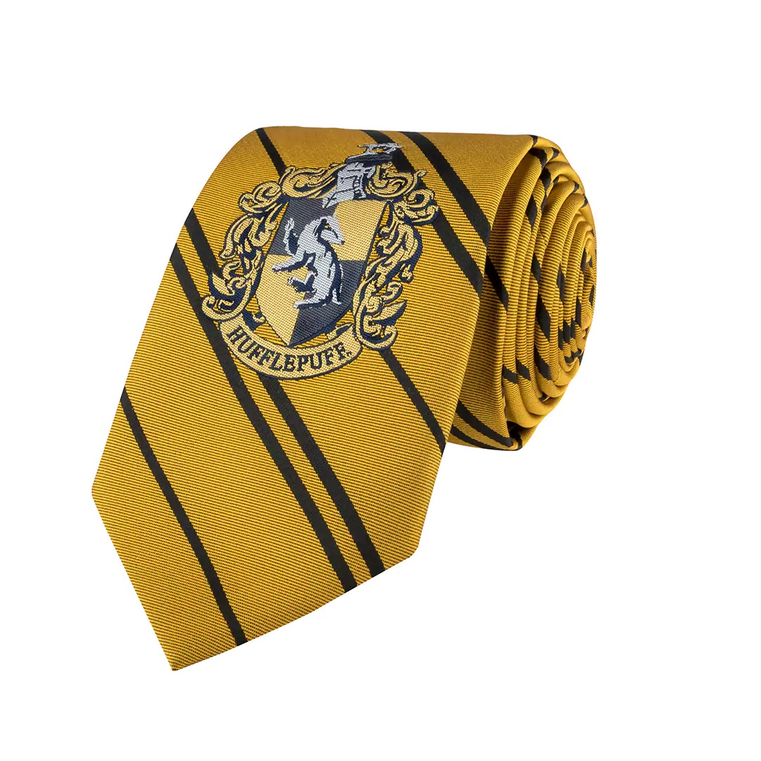 Cravate Poufsouffle - Logo tissé - Harry Potter  CR1134 1