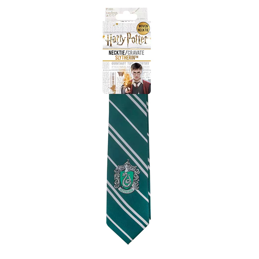 Cravate Serpentard - Logo tissé - Harry Potter  CR1132 2