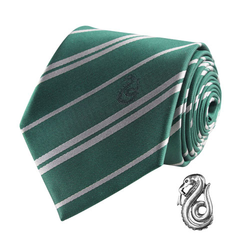 Cravate Deluxe Serpentard avec pins - Harry Potter  CR1112 1