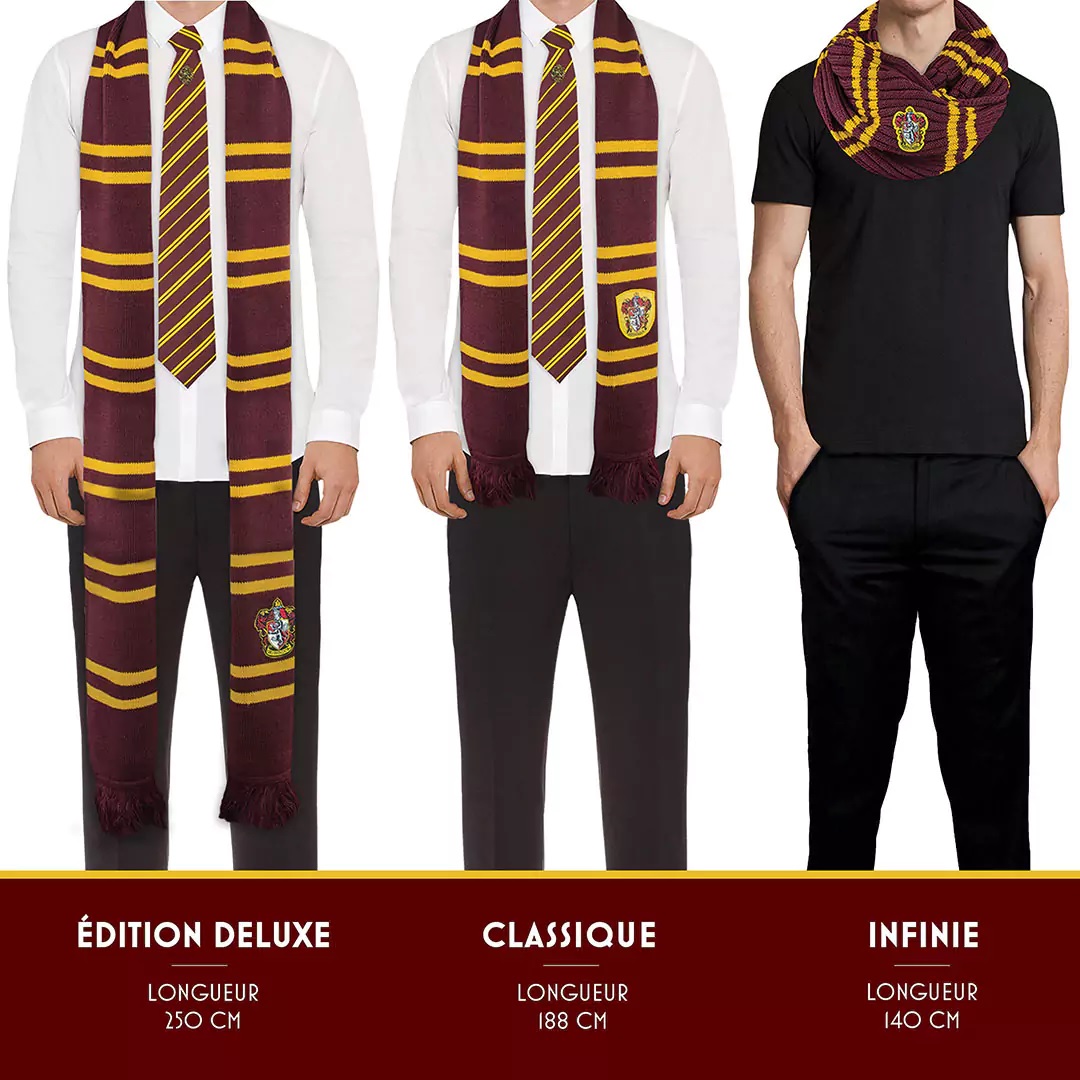 Echarpe deluxe - Gryffondor pourpre et or - Harry Potter  CR1021 3
