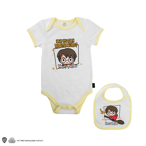 Body Bébé avec bavoir - Petit Sorcier - Harry Potter - 12-18M - CR1720_480