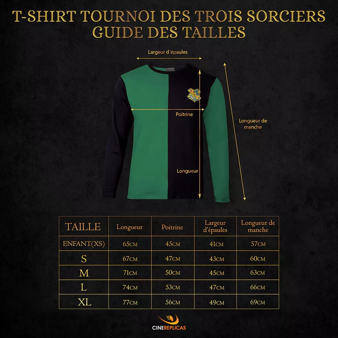 T-shirt Serpentard Malefoy - Tournoi des 3 sorciers - Harry Potter  CR1501 4