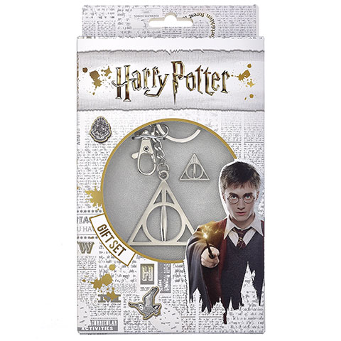 Pack Porte-clés et pin's Reliques de la mort - Harry Potter EGSK0054 (1)