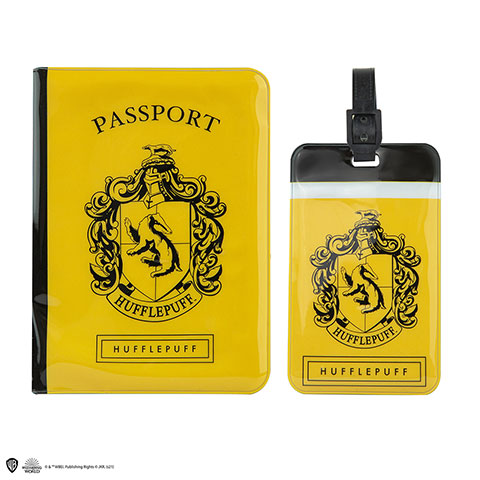 Couverture de Passeport et Porte-étiquette Poufsouffle - Harry Potter - CR2514_480