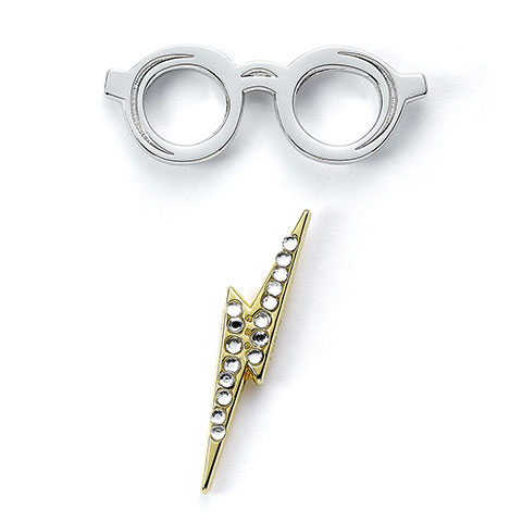 Badge pin's lunettes et éclair - Harry Potter EHPPB0176 (1)