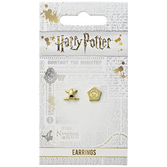 Boucles doreilles - Chocogrenouille et la boîte plaqué or - Harry Potter EWES0157 (3)