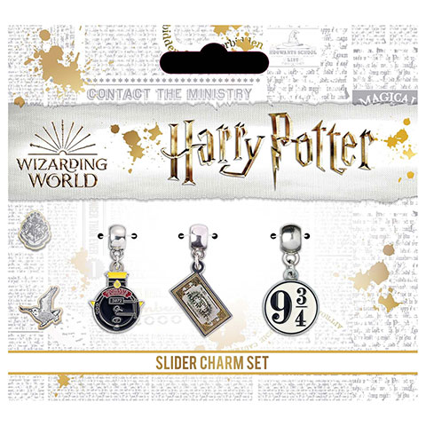 Charm set Poudlard Express - plaqué argent - Harry Potter EHP0076 (1)