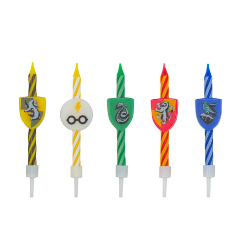 Set de 10 bougies danniversaire logo harry potter  CR4205 1