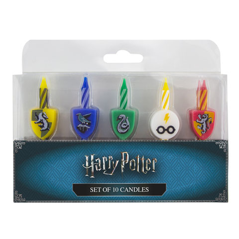 Set de 10 bougies danniversaire logo harry potter  CR4205 2