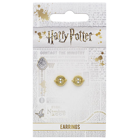 Boucles doreilles - Retourneur de temps immobile - Harry Potter EWES0100 (2)