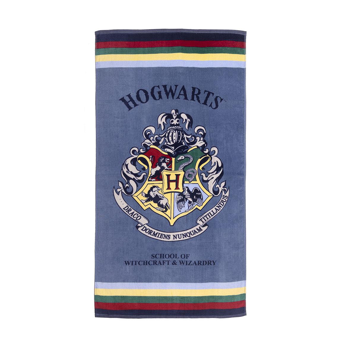 SERVIETTE DE PLAGE COTON HARRY POTTER BLEU  2200009060 1