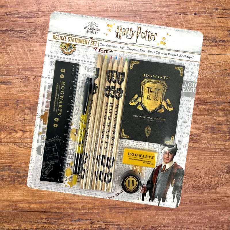 Set de Papeterie Harry Potter Deluxe Poudlard Noir et Or  HP149601 2