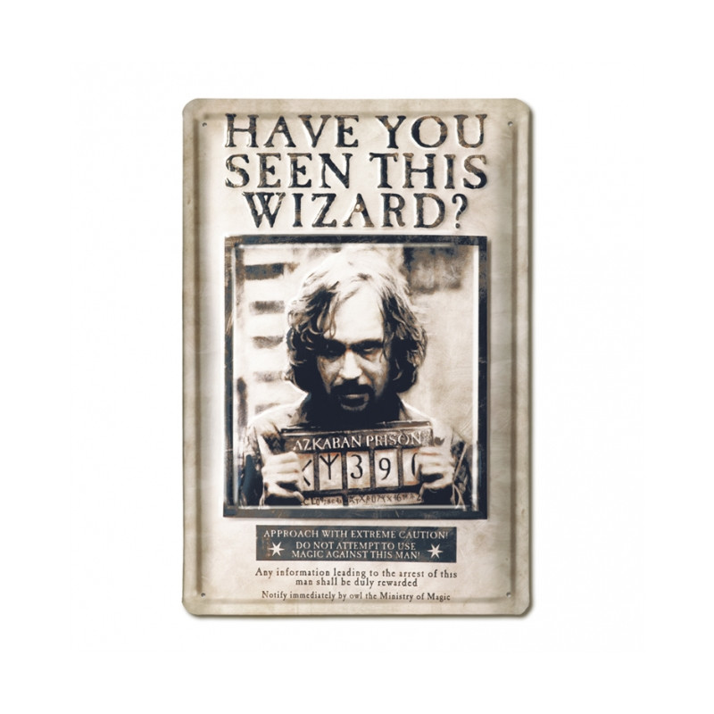 GRANDE PLAQUE METAL 3D WANTED SIRIUS B  693-1361 1