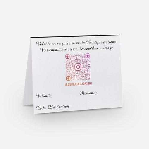 carte cadeau verso