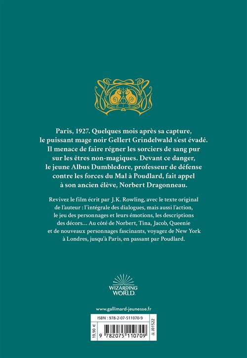 les crimes de grindelwald le texte du film grand format 2