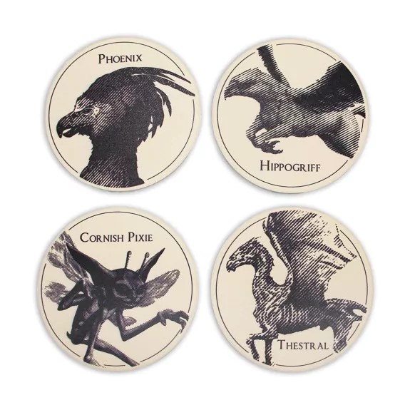 Set de 4 sous verres Créatures Magiques CST4HP04