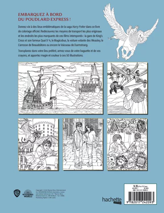 Livre de coloriage Harry Potter - Voyages magiques 4926137(2)