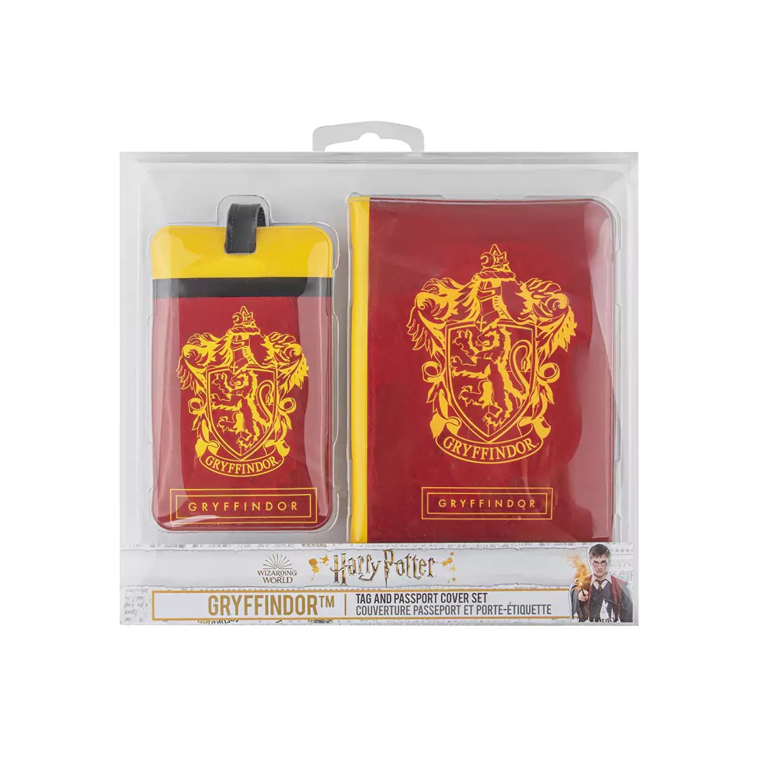 Couverture passeport avec porte-étiquette Gryffondor CR2511(2)