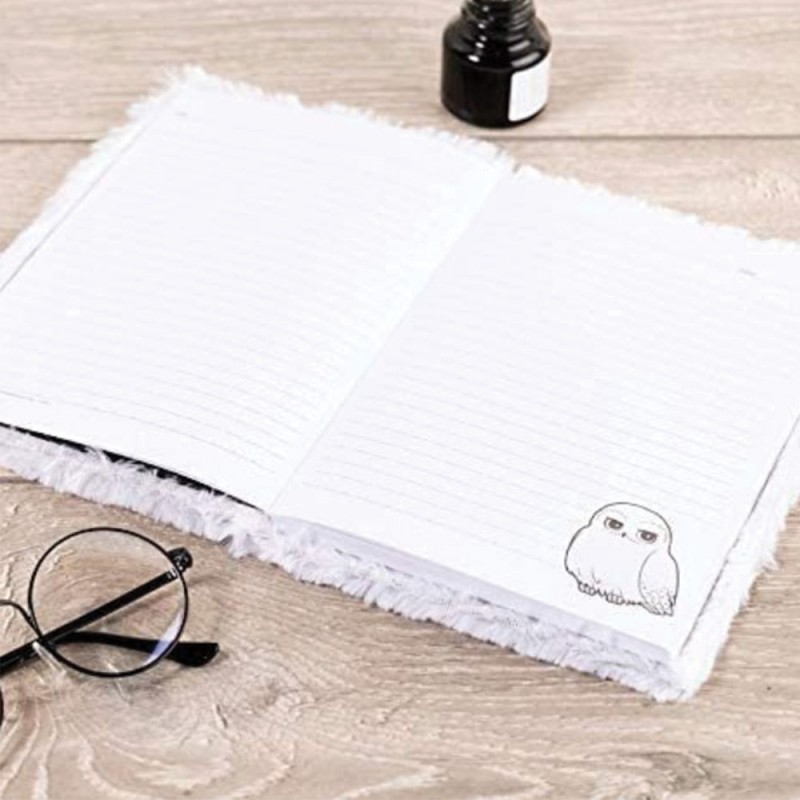 Carnet de notes Harry Potter - Chouette Hedwige fourrure SLHP258(5)
