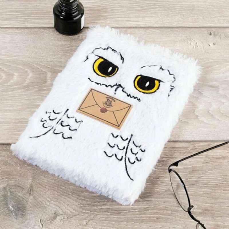 Carnet de notes Harry Potter - Chouette Hedwige fourrure SLHP258(3)