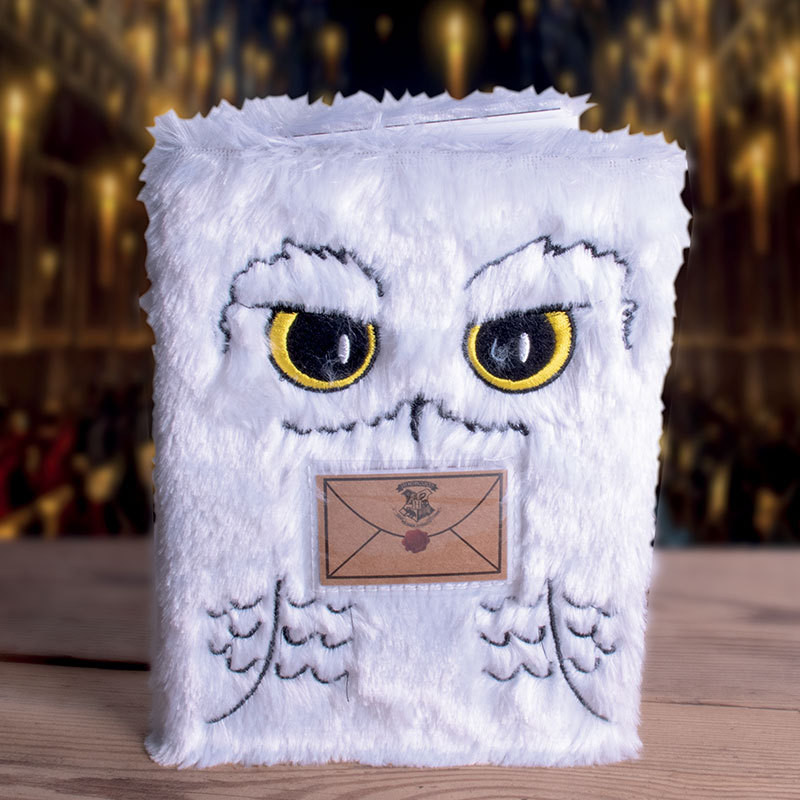 Carnet de notes Harry Potter - Chouette Hedwige fourrure SLHP258(1)