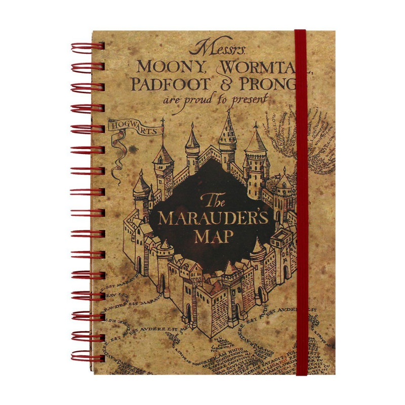 Carnet à spirales Carte du Maraudeur SR72325(1)