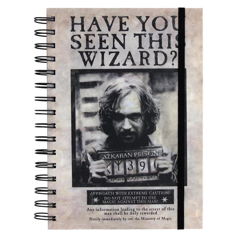 Carnet à spirales Sirus Black Wanted SR72252(2)