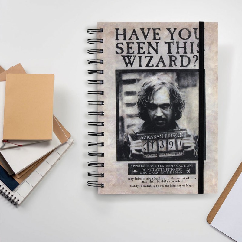 Carnet à spirales Sirus Black Wanted SR72252(4)