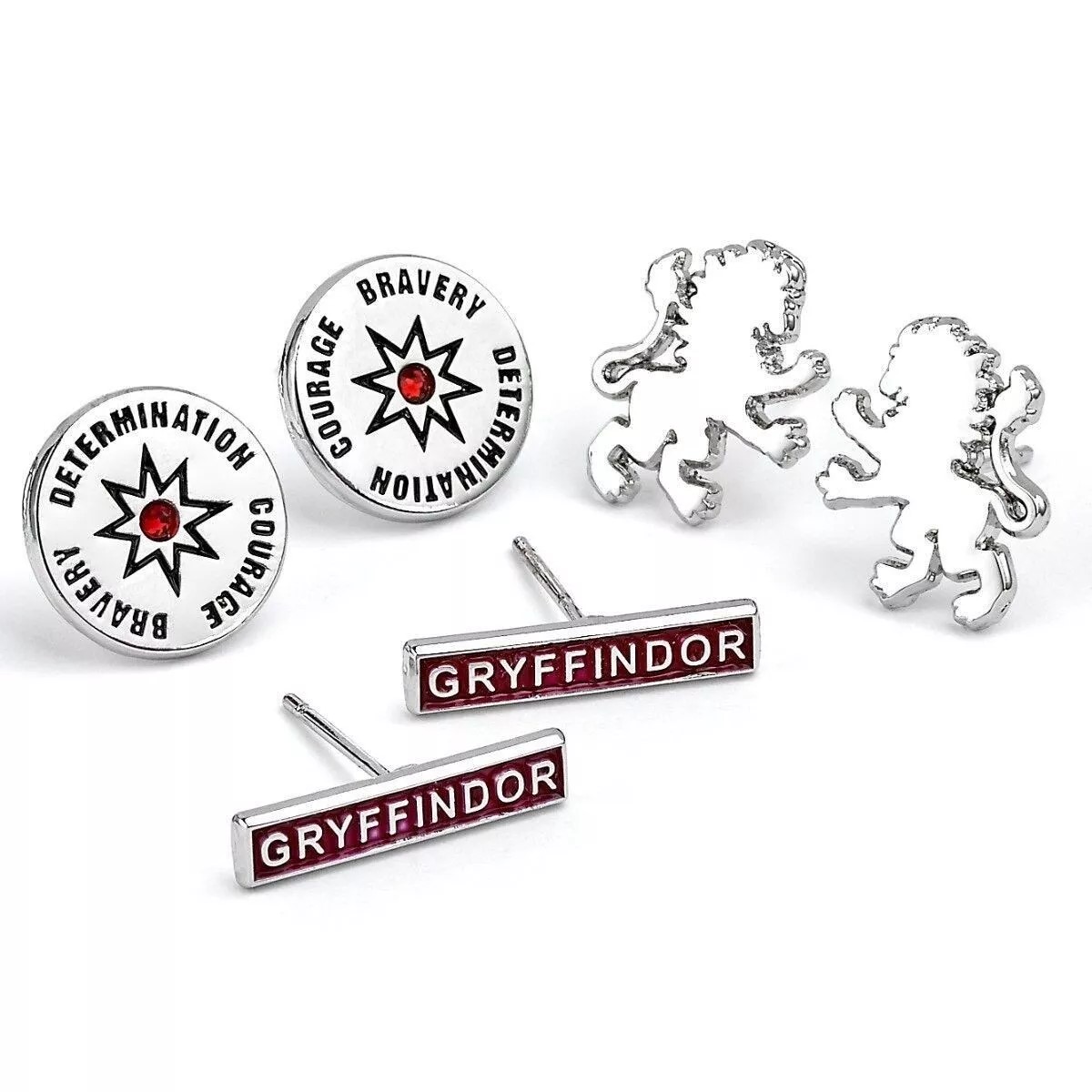 Set de 3 Boucles dOreilles Gryffondor - Harry Potter WES00216