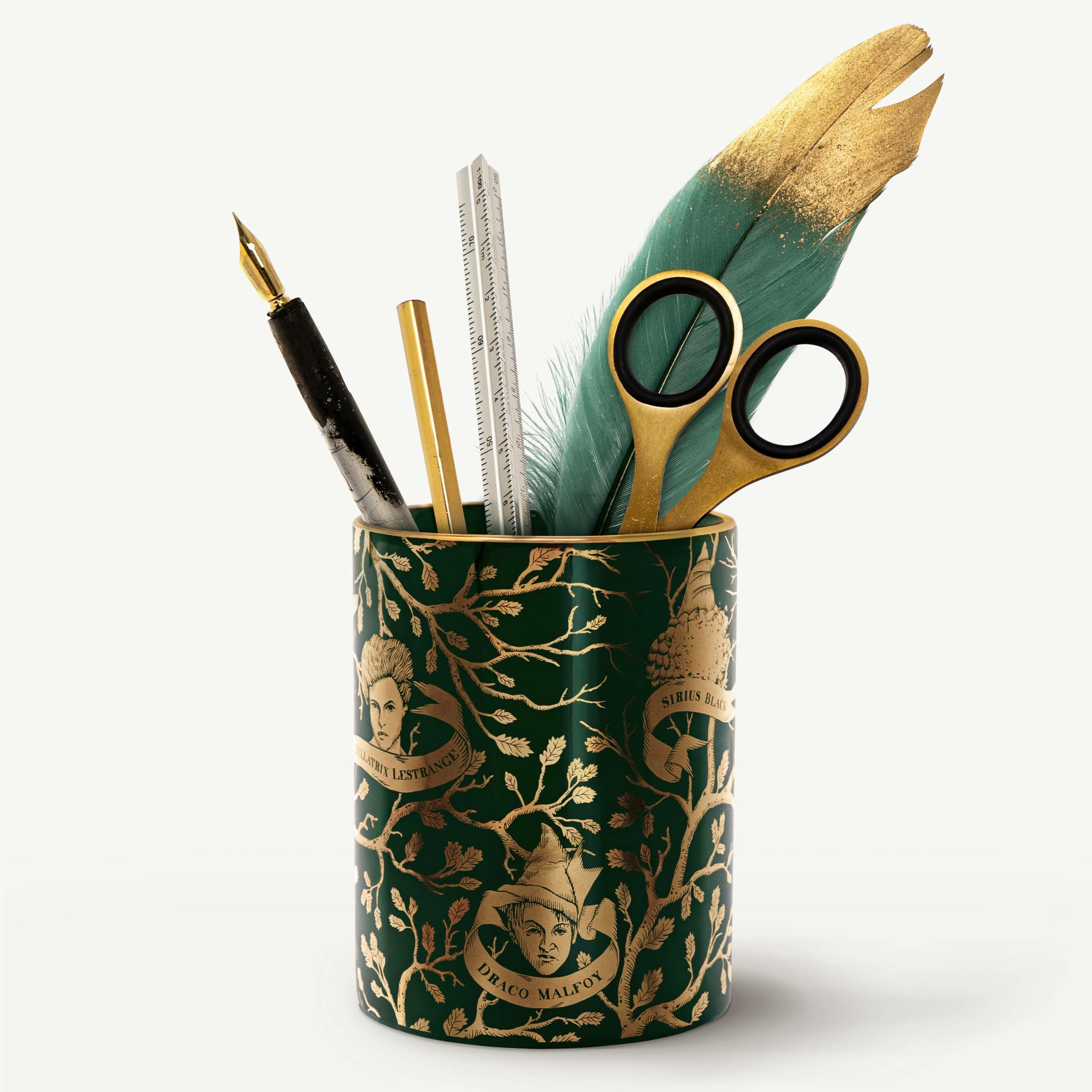 Pot à crayons - Tapisserie Famille Black - Toujours Purs - MinaLima HPPOT01 (1)
