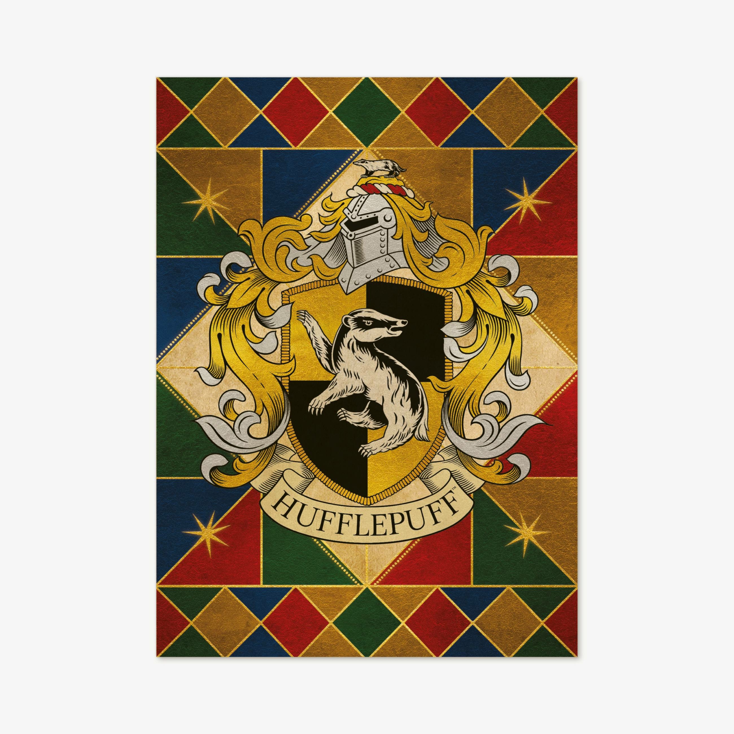 Affiche - Poudlard - Ecusson de la Maison Poufsouffle - MinaLima HPP17 (1)