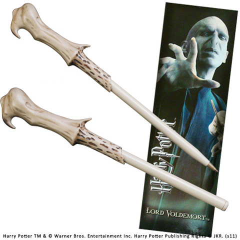 Stylo baguette &amp; Marque-page Voldemort NN8638