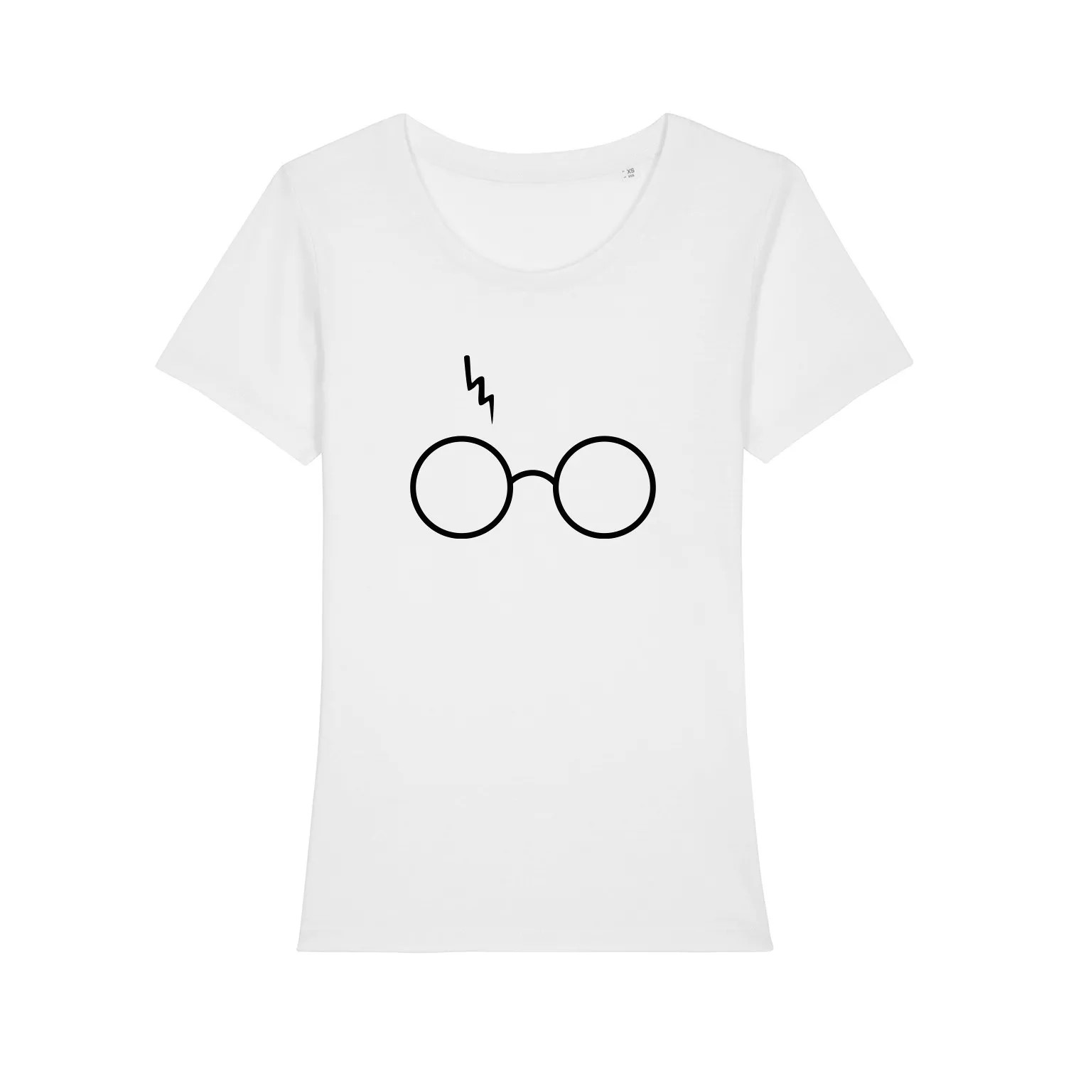 T-shirt Lunettes et Eclair - Blanc - Femme ENKR0491