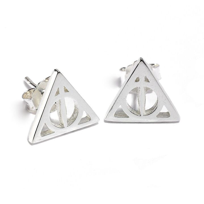 Boucles doreilles Reliques de la Mort en Argent 925e - Harry Potter SE0054