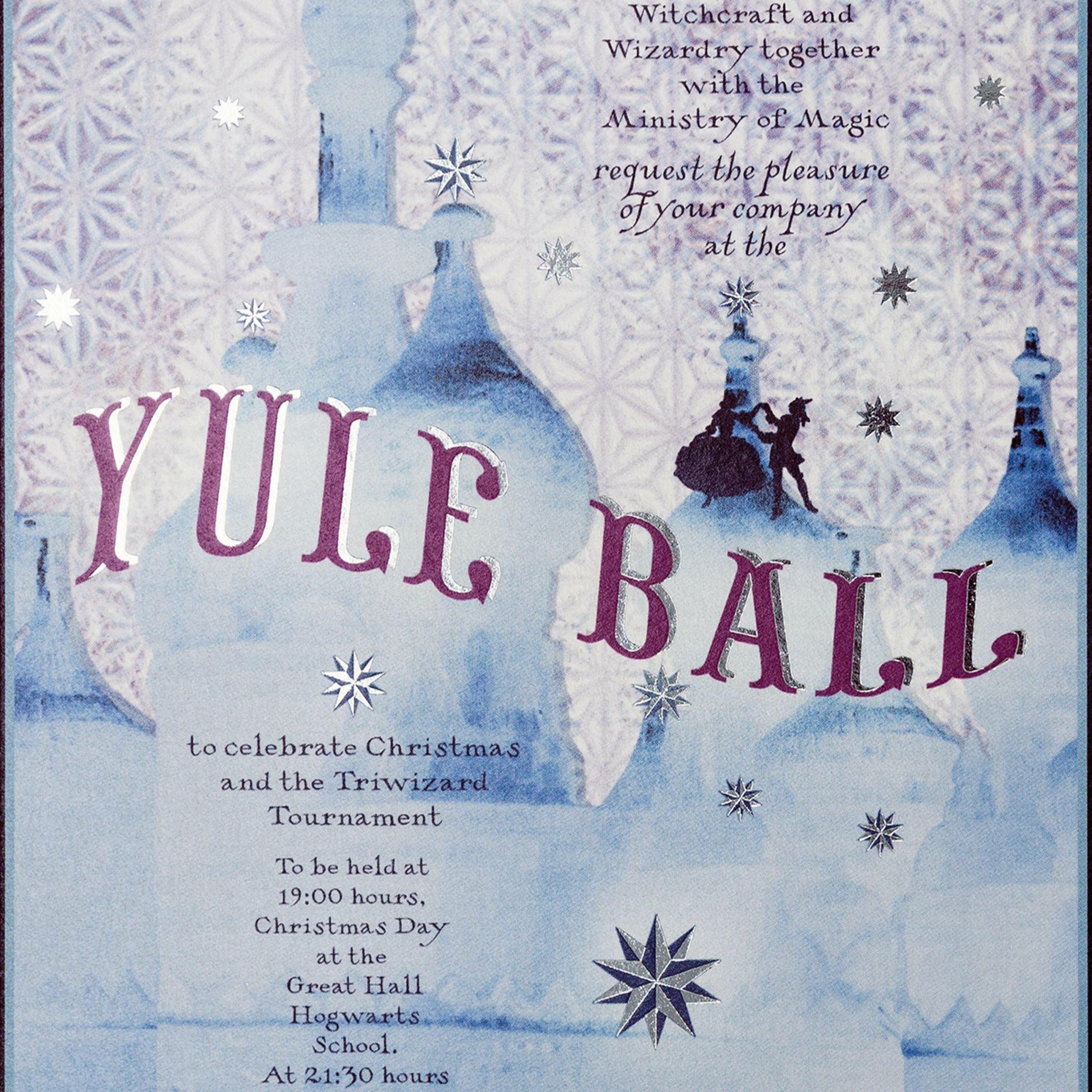 Carte - Affiche du Bal de Noël - MinaLima HPCARD58(2)