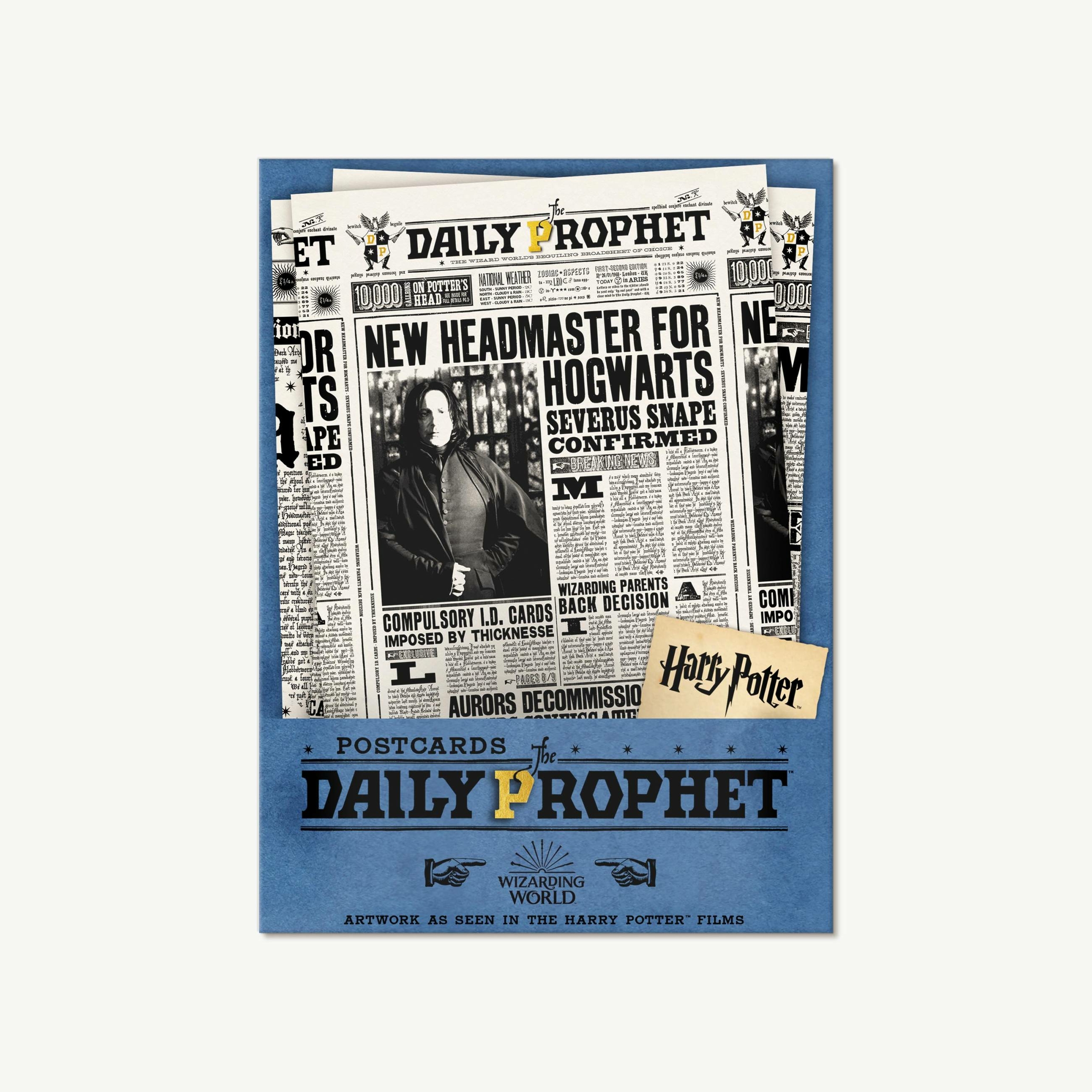 Lot de cartes postales - Premières Pages de La Gazette du Sorcier - MinaLima DPP01(4)