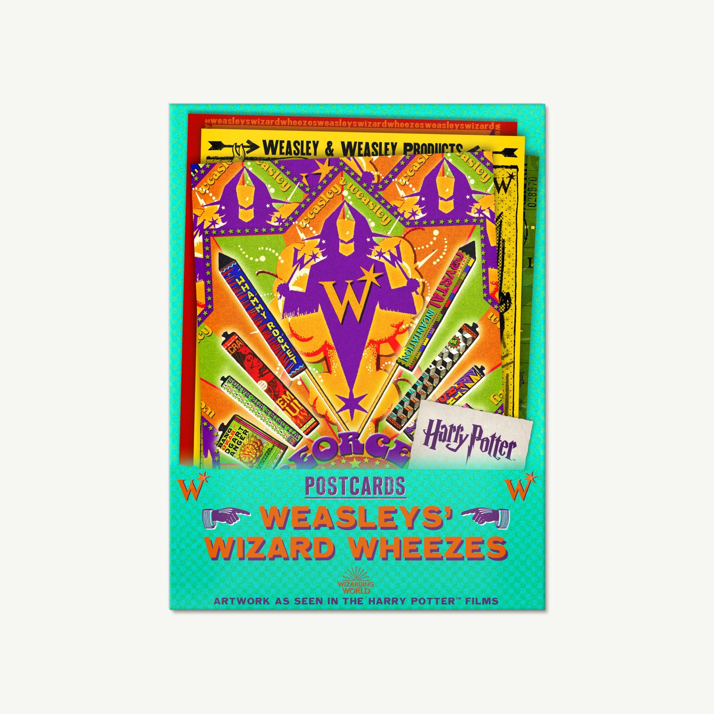 Lot de Cartes Postales - Emballages produits de la Boutique des Weasley - MinaLima HPC06(4)