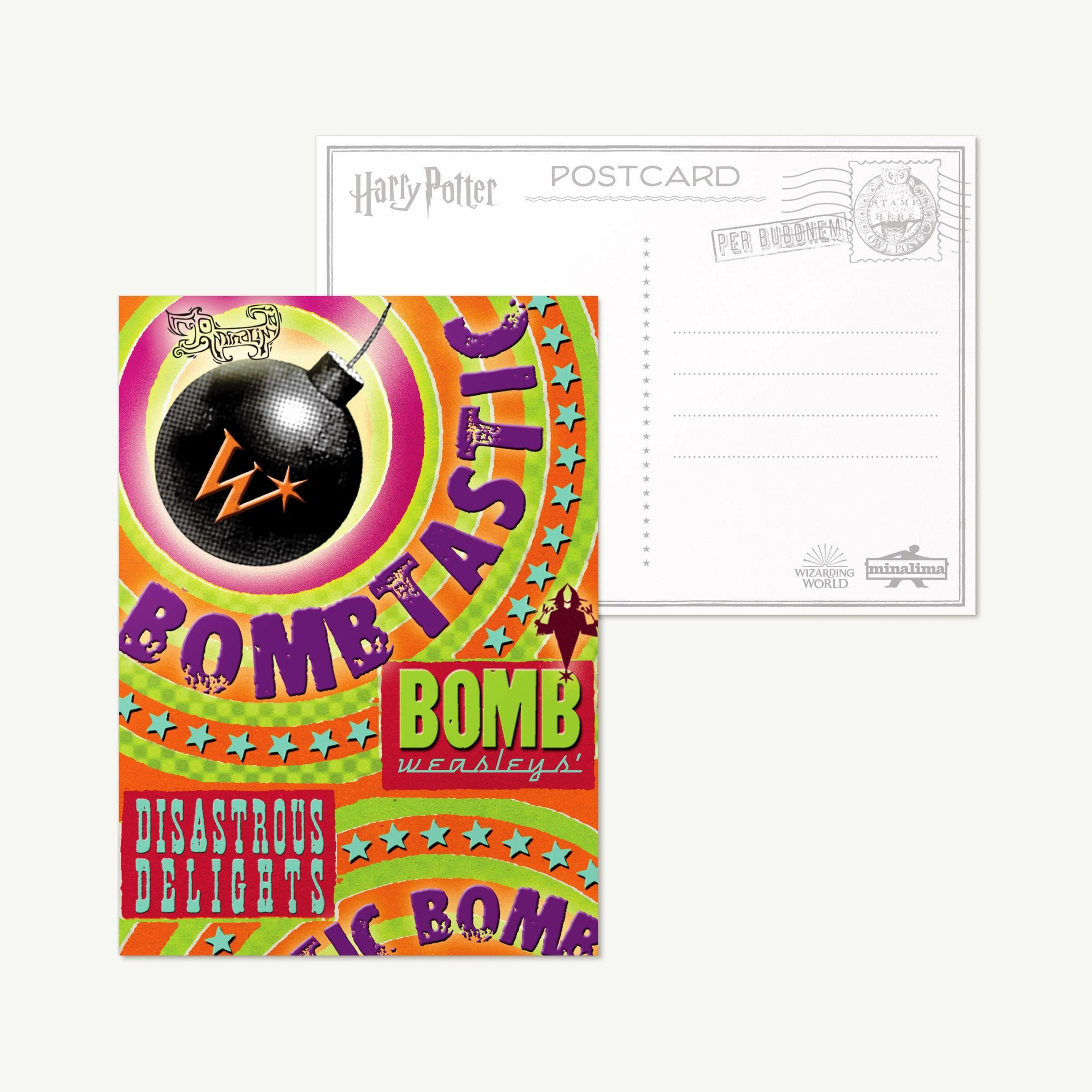 Lot de Cartes Postales - Emballages produits de la Boutique des Weasley - MinaLima HPC06(3)