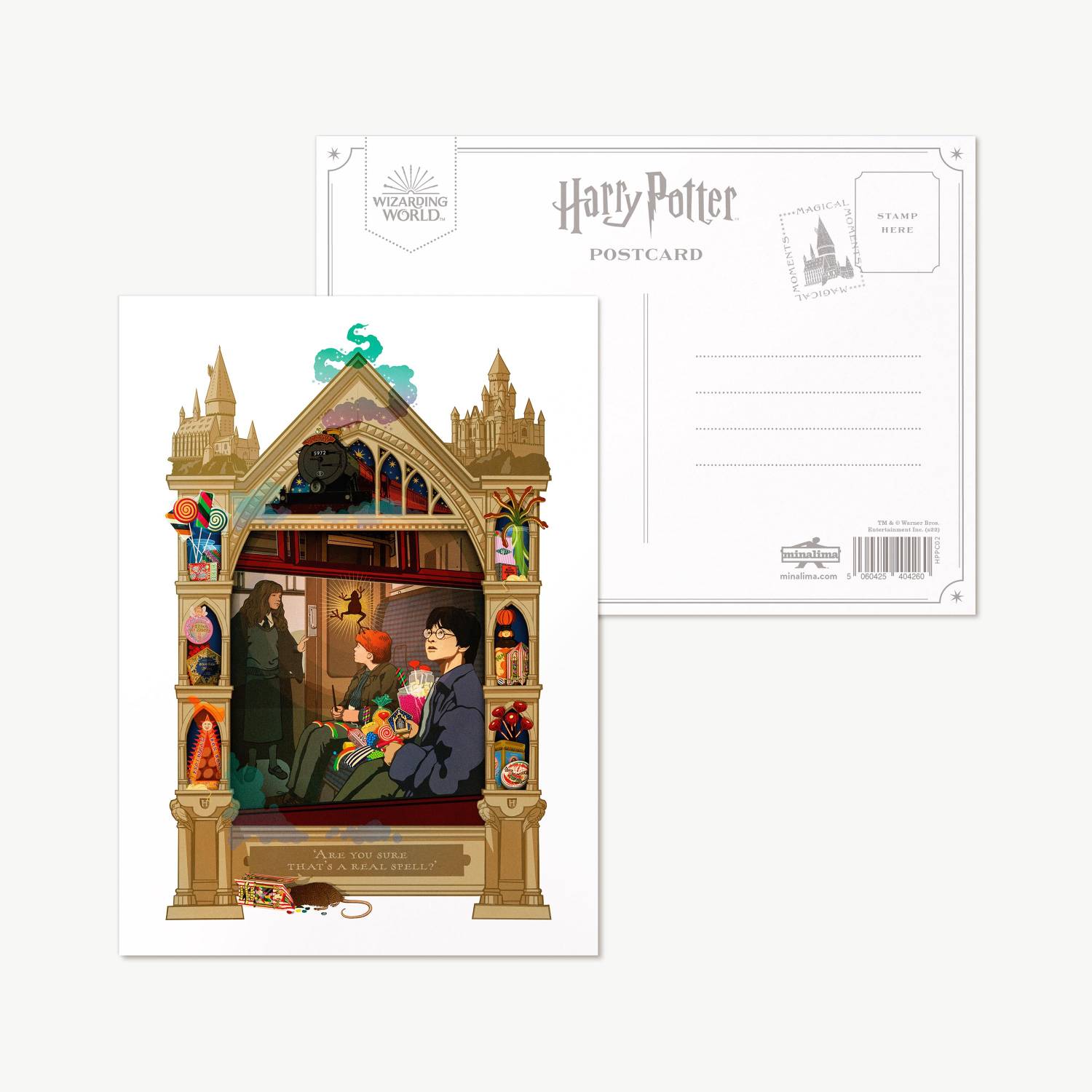 Carte postale - Êtes-vous sûr que cest un vrai sort - Moments Magiques - MinaLima(1)