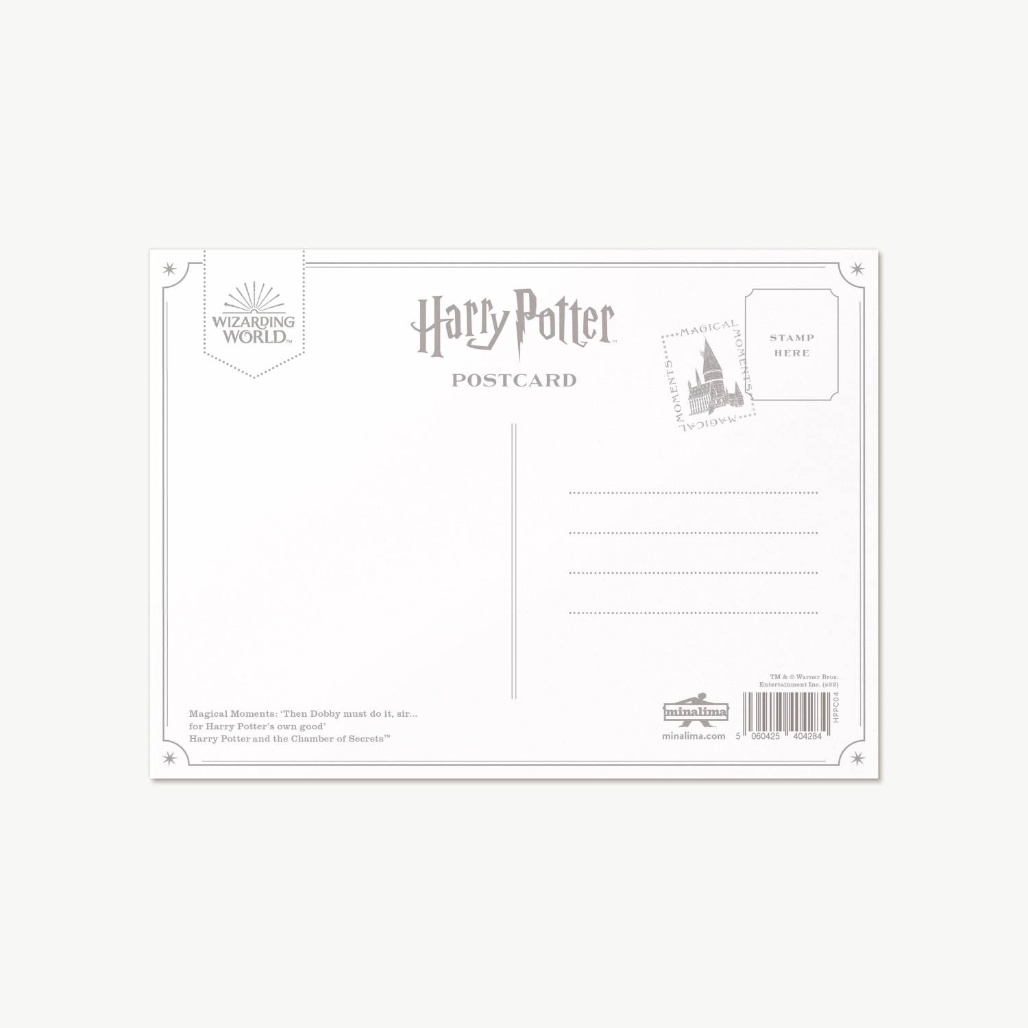 Carte postale - Alors Dobby doit le faire monsieur... pour le bien dHarry Potter - Moments Magiques - Harry Potter - MinaLima HPPC04(3)