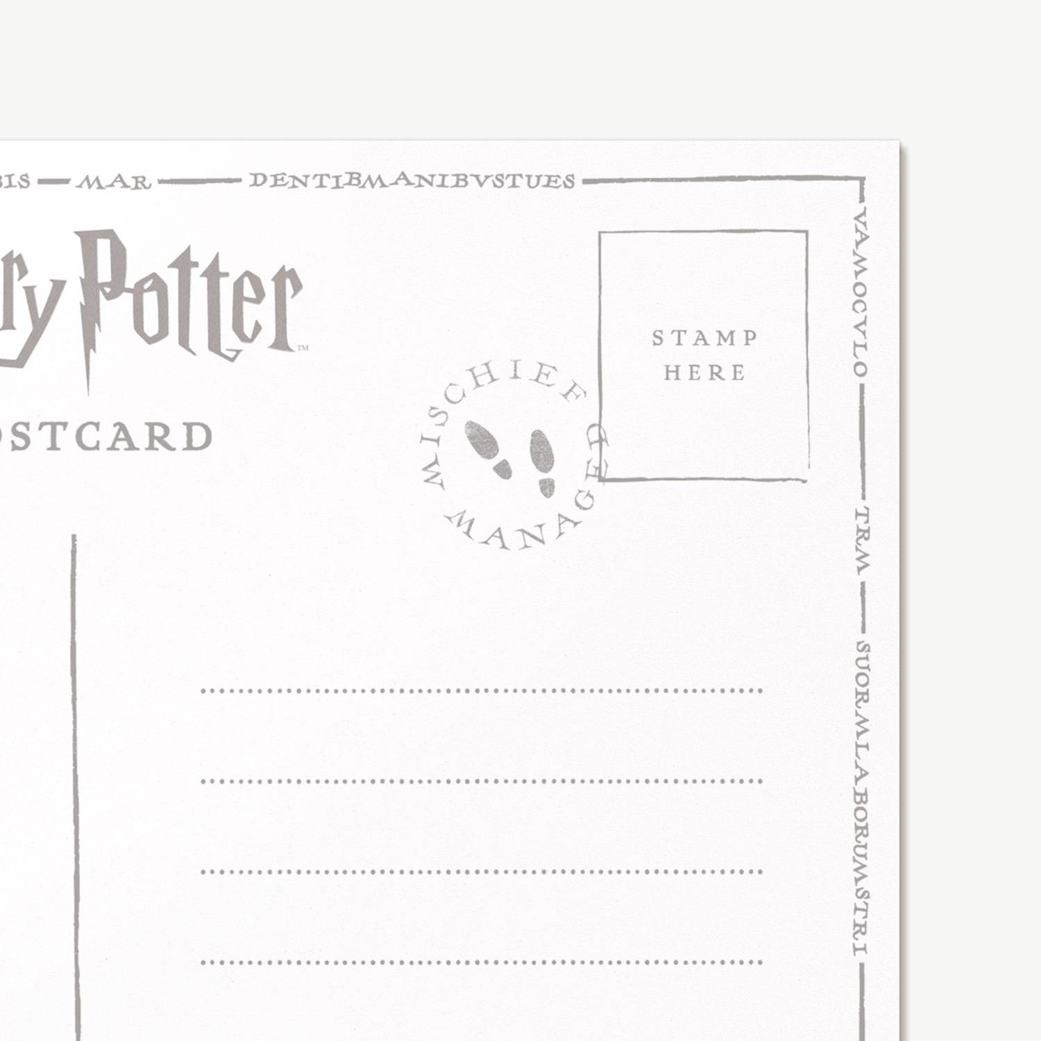 Carte postale - Carte du Maraudeur - Message au Professeur Rogue - MinaLima - Harry Potter HPPC10(4)