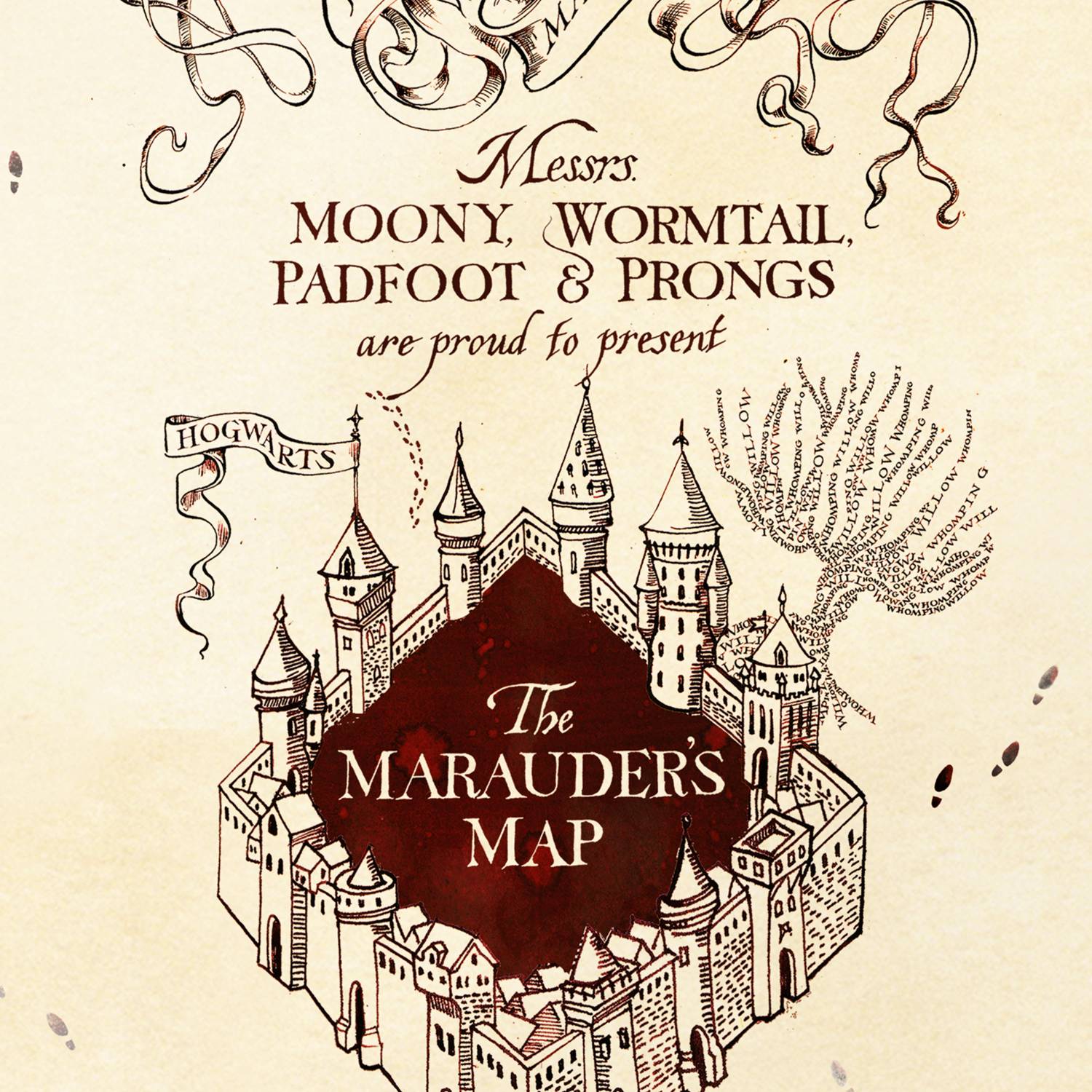 Carte postale - Carte du Maraudeur - La Couverture - MinaLima - Harry Potter HPPC11(2)