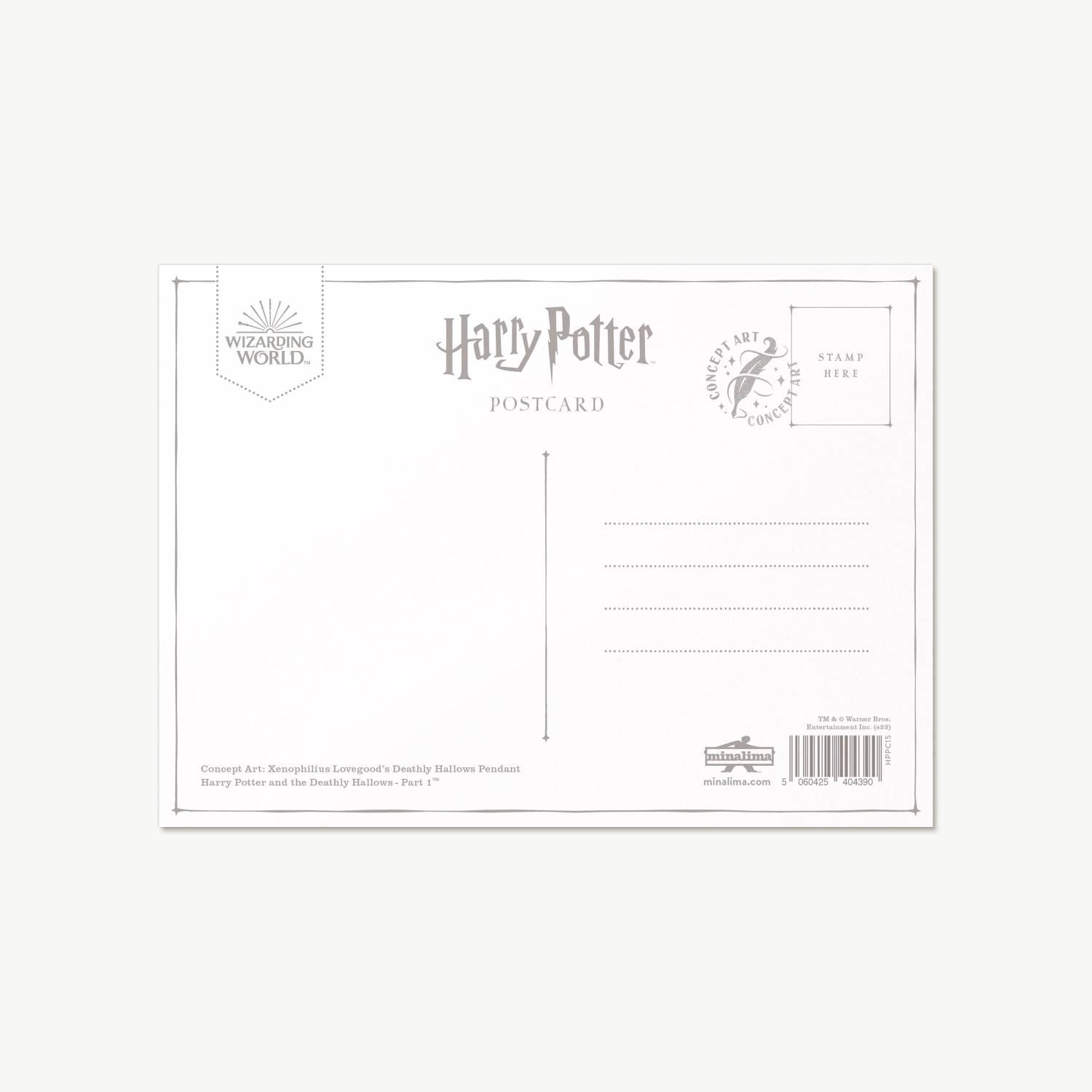 Carte postale - Collier Reliques de la Mort de Xenophillius Lovegood - MinaLima - Harry Potter HPPC15(3)