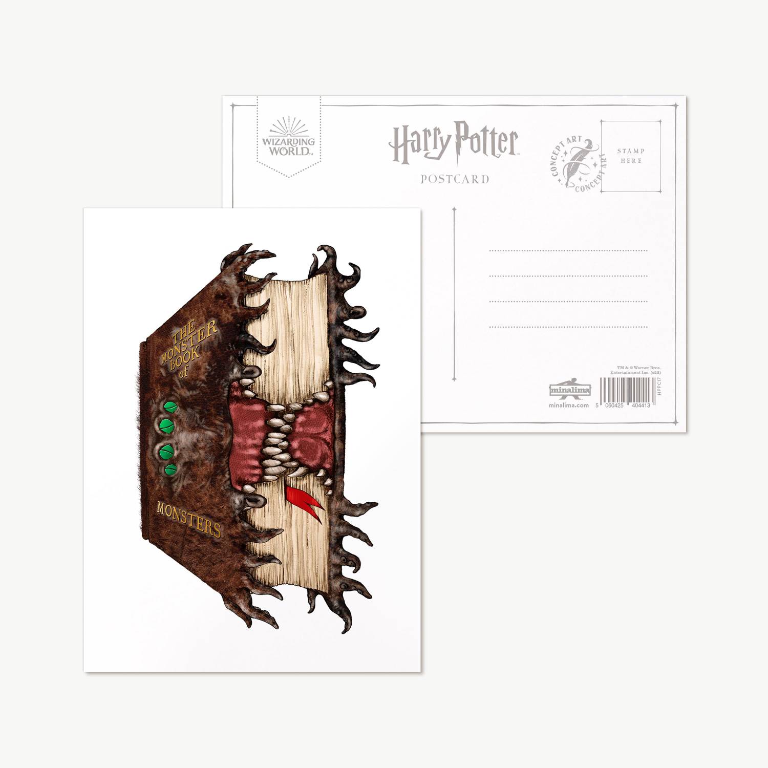 Carte postale - Monstrueux Livre des Monstres - MinaLima - Harry Potter HPPC17(1)