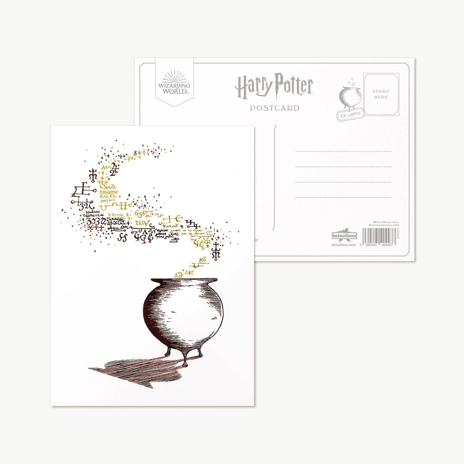 Carte postale - Chaudron de Fabrication de Potions Avancées - MinaLima - Harry Potter HPPC19(1)