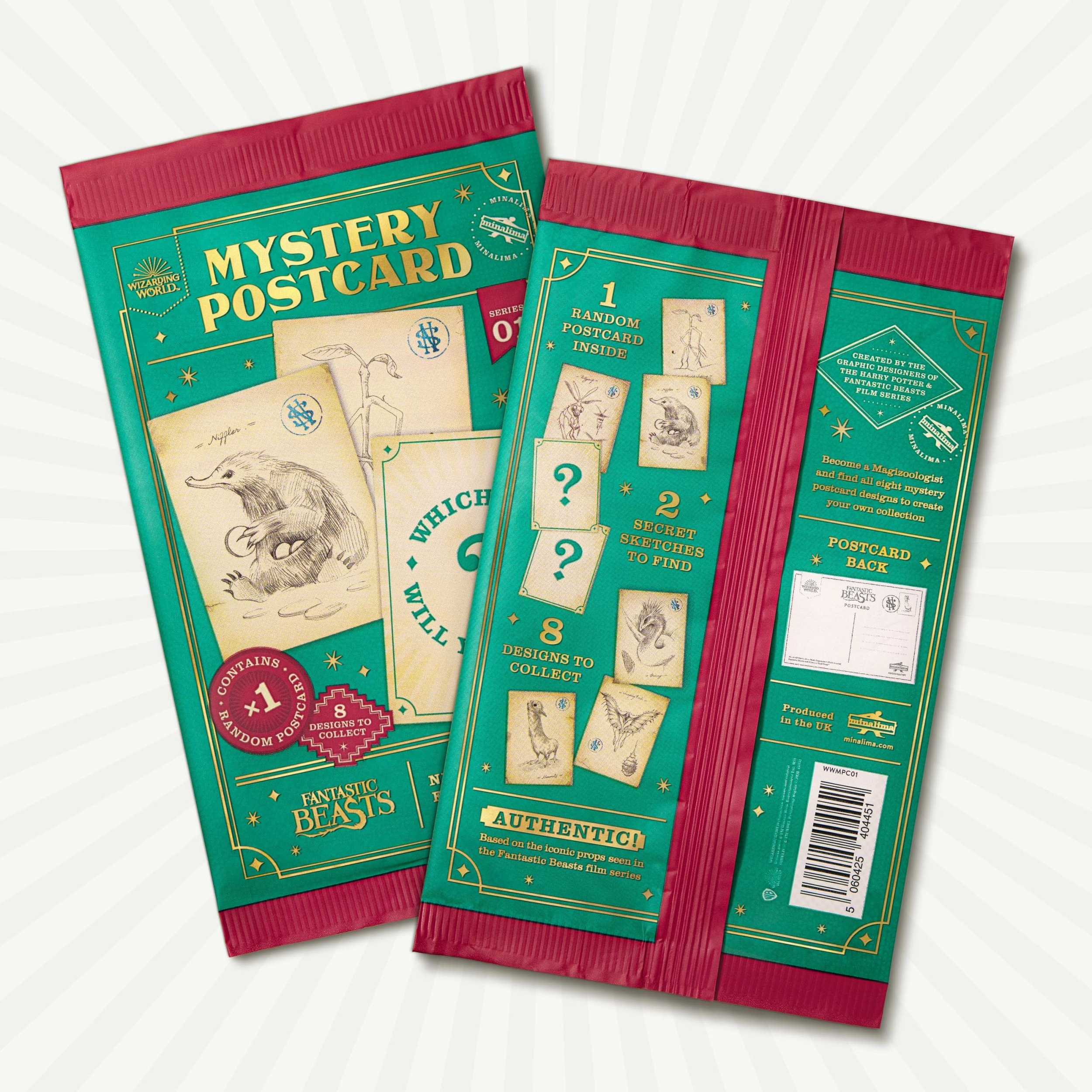 Carte postale mystère Série 1 - Journal de Terrain de Norbert Dragonneau - MinaLima - Animaux Fantastiques WWMPC01(11)