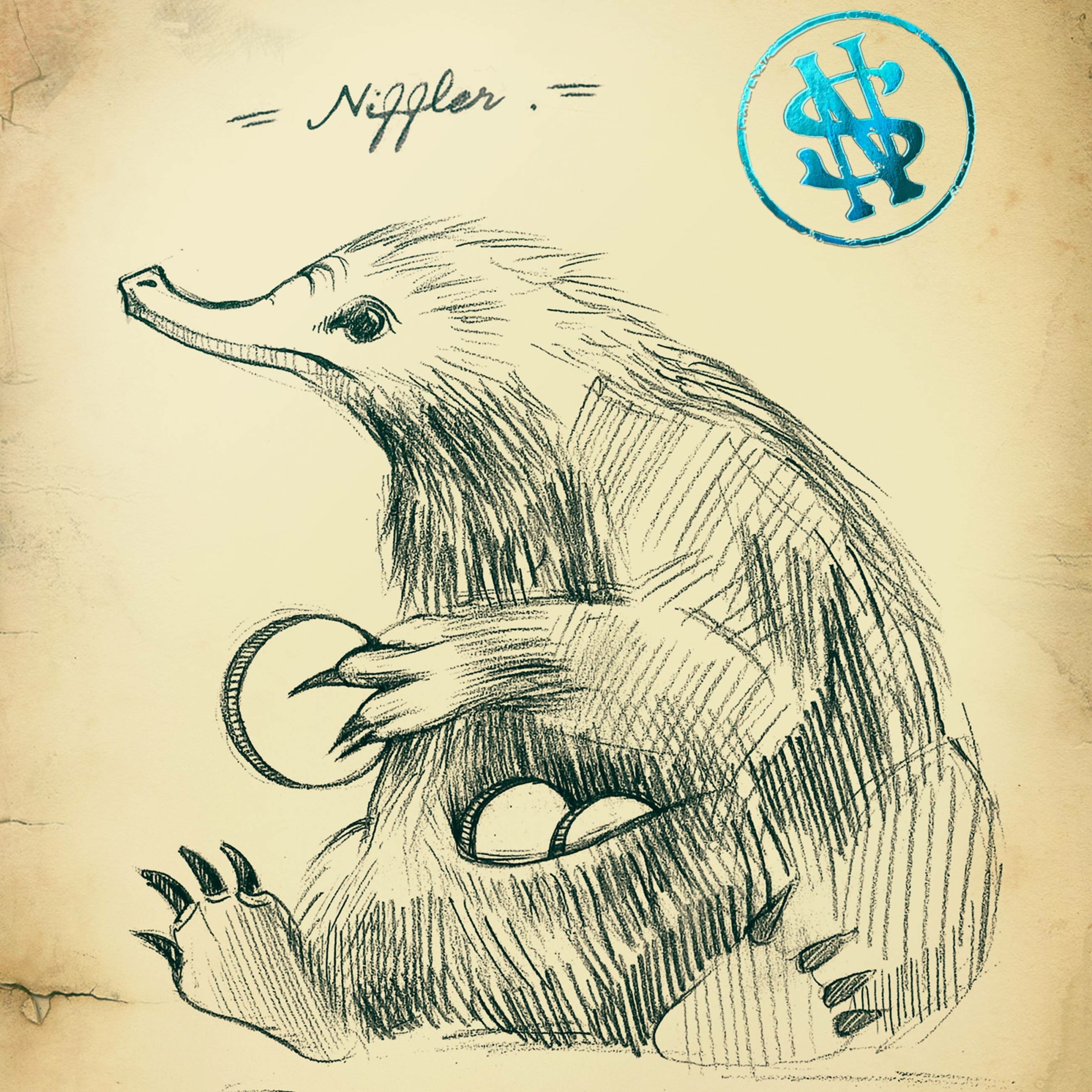 Carte postale mystère Série 1 - Journal de Terrain de Norbert Dragonneau - MinaLima - Animaux Fantastiques WWMPC01(7)