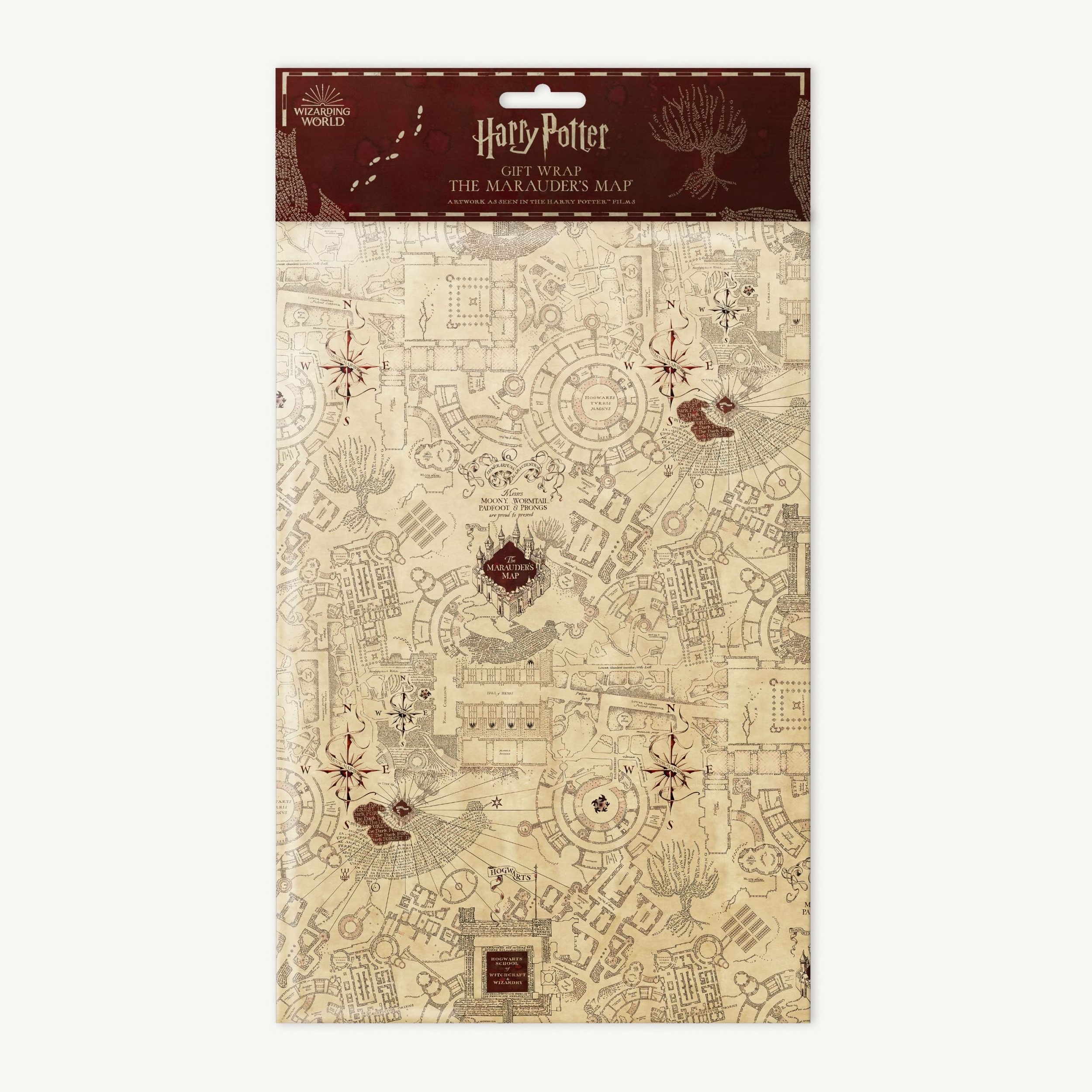 Papier cadeau - Carte du Maraudeur - MinaLima - Harry Potter HPGW03(1)