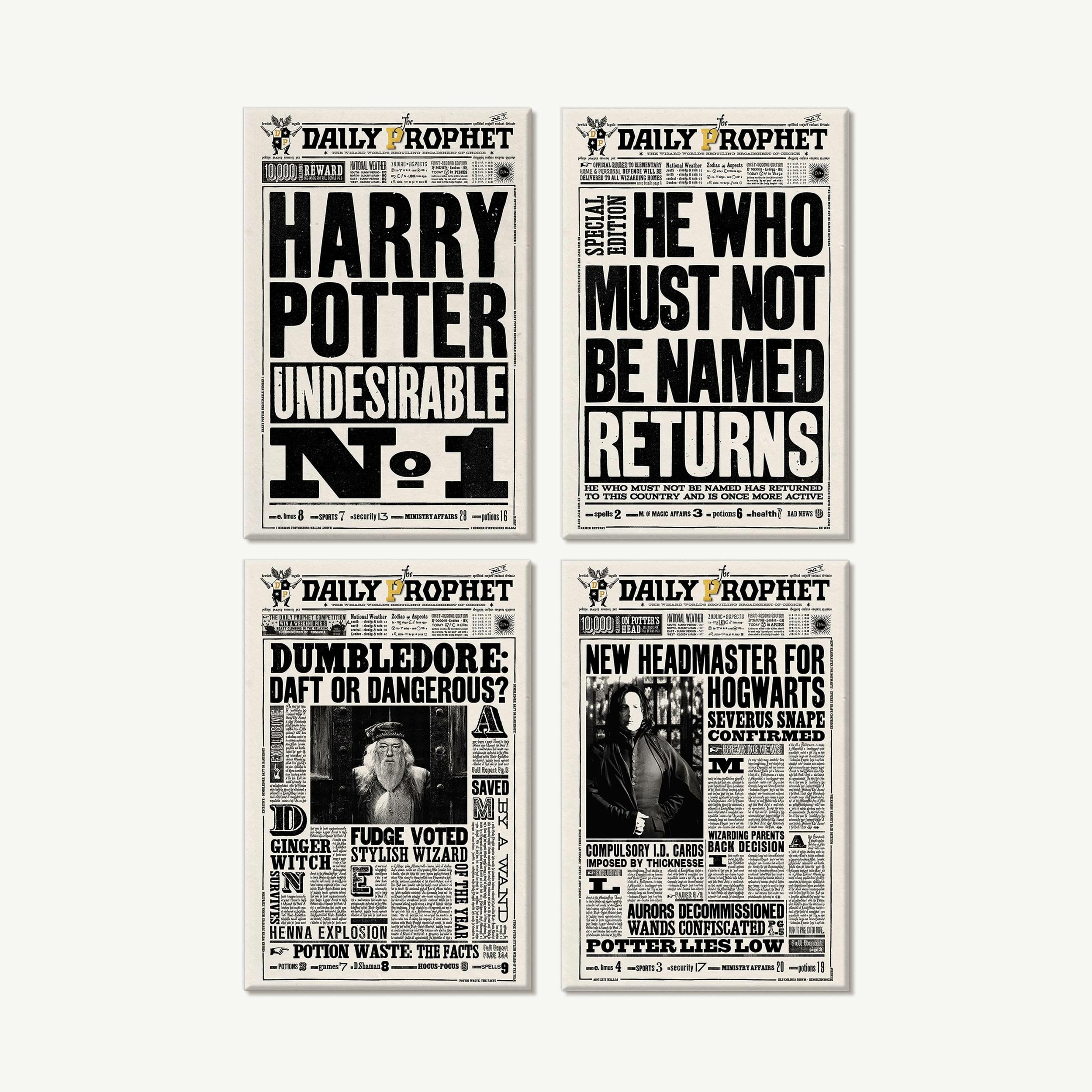 Magnets - La Gazette du Sorcier - MinaLima - Harry Potter DPM01(1)
