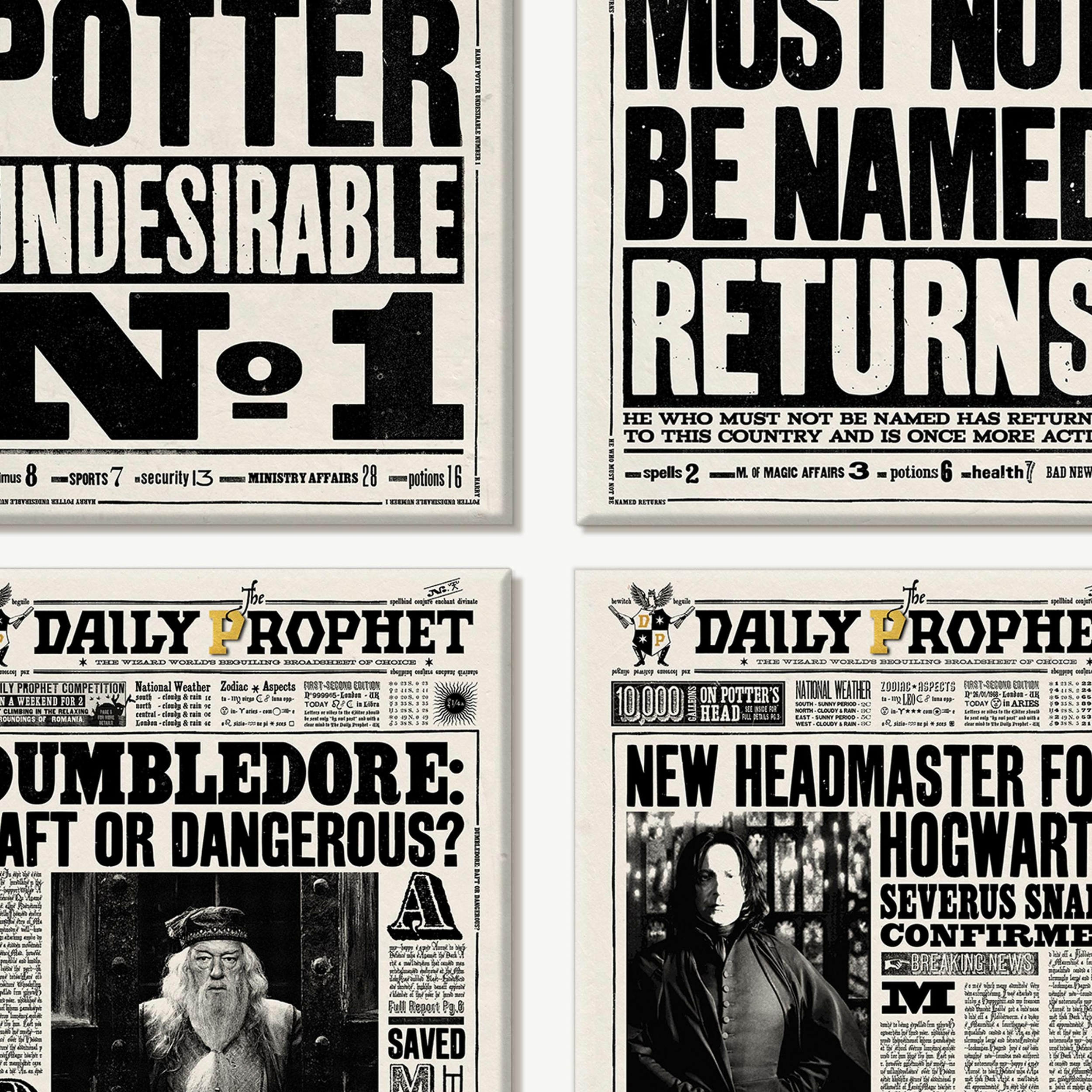 Magnets - La Gazette du Sorcier - MinaLima - Harry Potter DPM01(2)